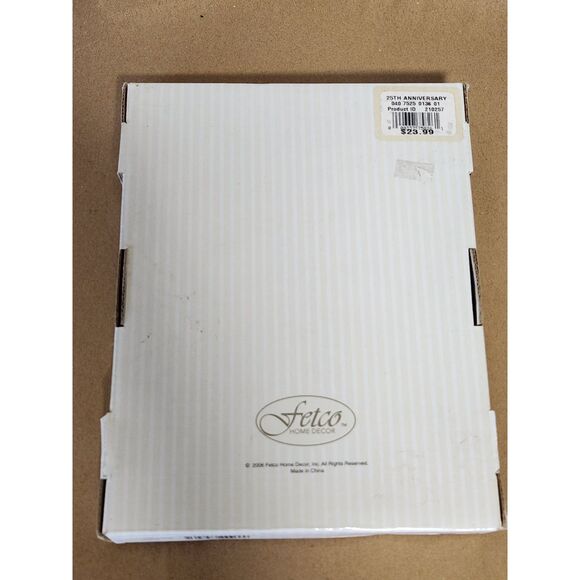 Fetco Home Decor 5x7 Picture Frame Happy 25th Anniversary - Picture 3 of 3